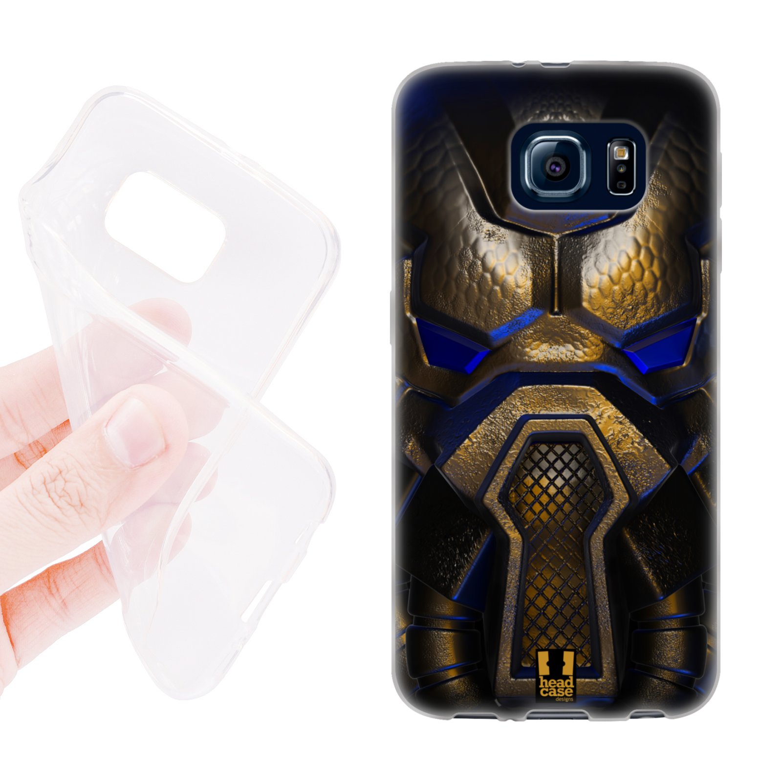 HEAD CASE silikonový obal na mobil Samsung galaxy S6 vesmírný válečník modrá