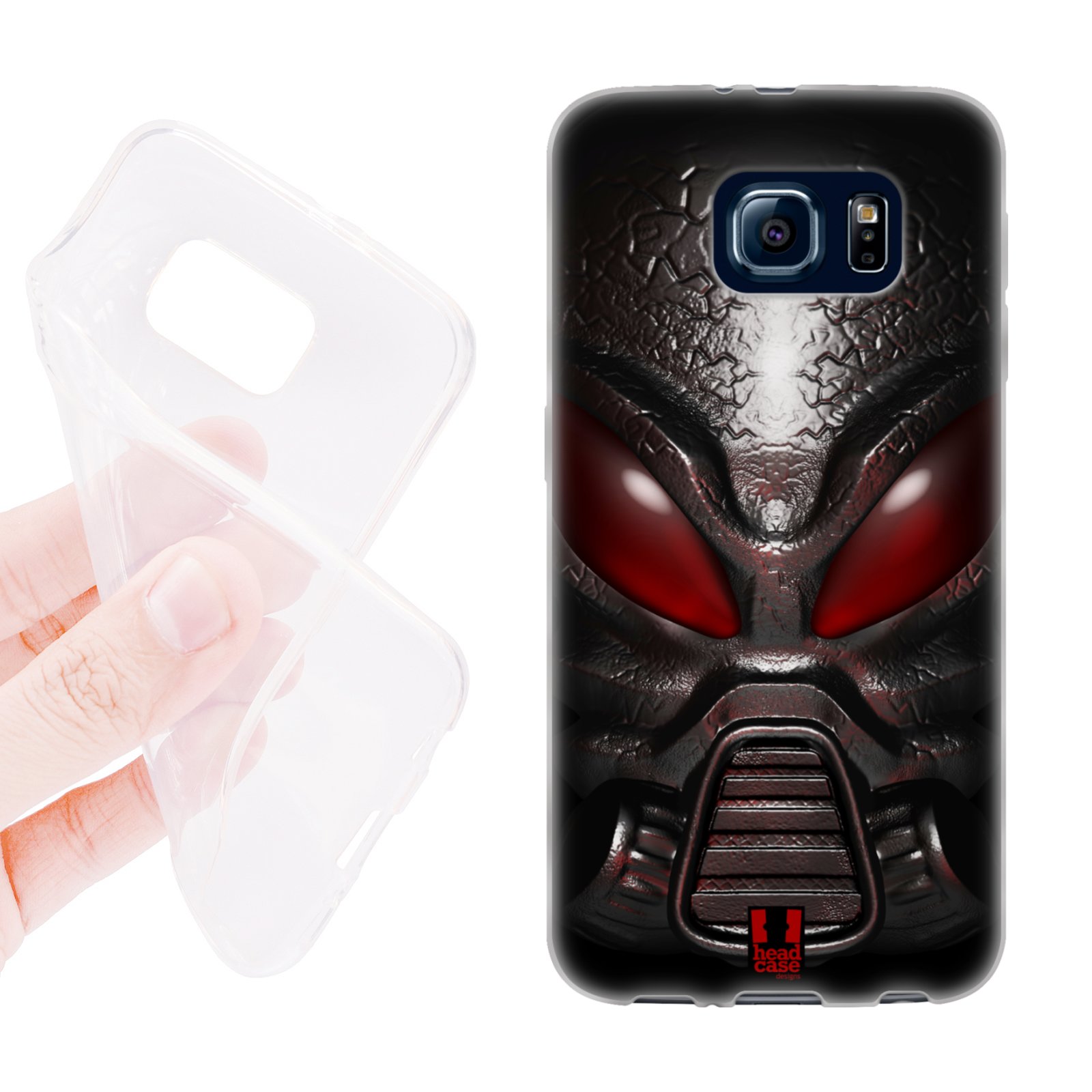 HEAD CASE silikonový obal na mobil Samsung galaxy S6 vesmírný válečník červená