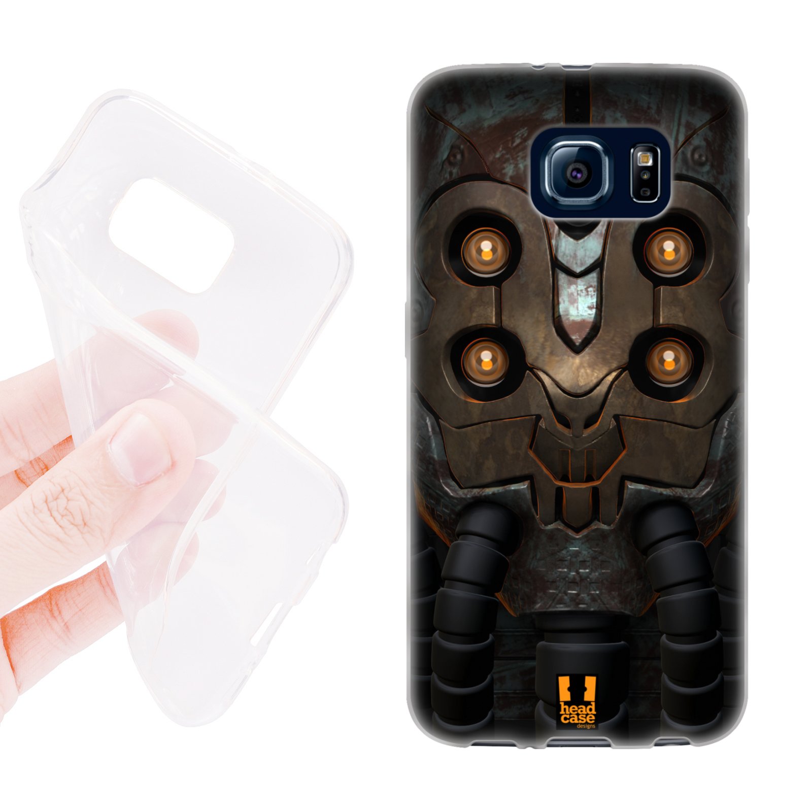 HEAD CASE silikonový obal na mobil Samsung galaxy S6 vesmírný válečník predátor