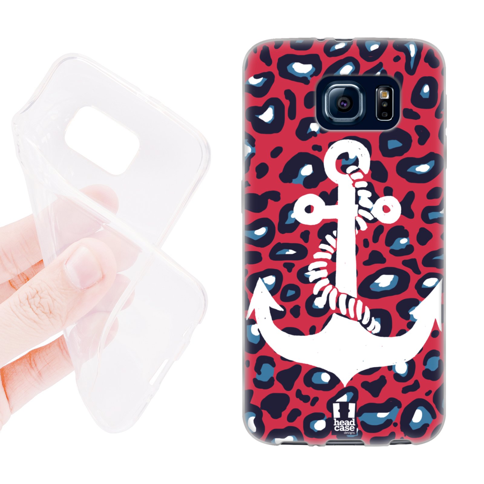HEAD CASE silikonový obal na mobil Samsung galaxy S6 kotva divoký vzor