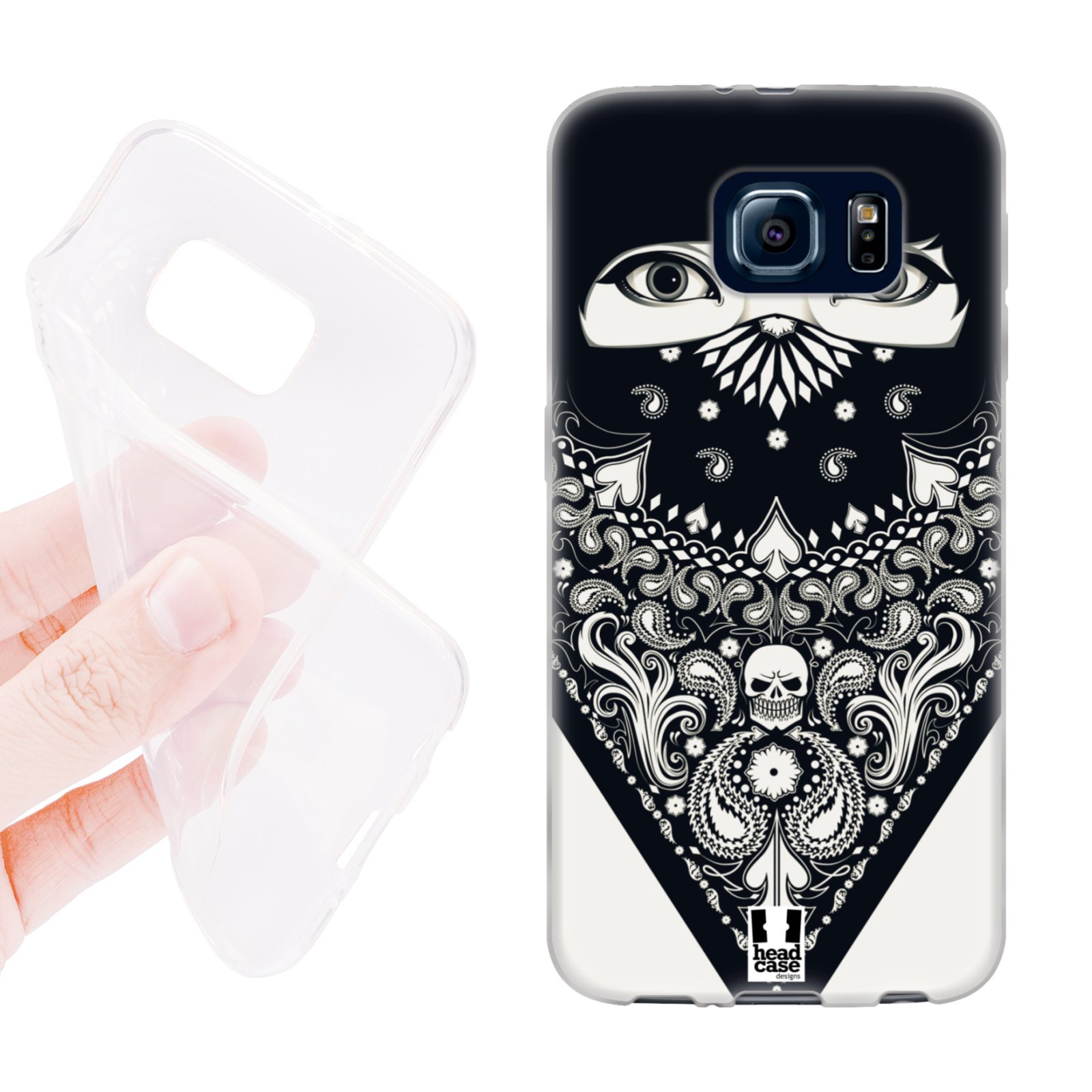 HEAD CASE silikonový obal na mobil Samsung galaxy S6 šátek slzy žena