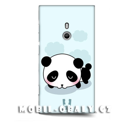 HEAD CASE obal Nokia Lumia 800 modrý plast vzor panda
