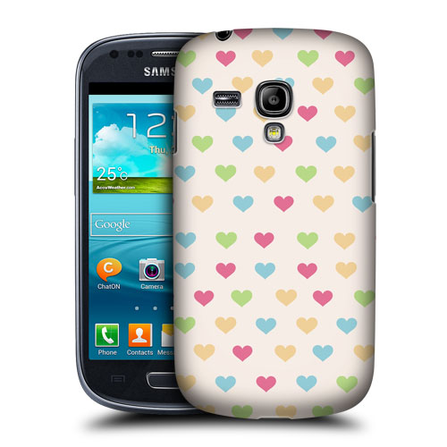 HEAD CASE pouzdro na mobil Samsung galaxy S3 mini bílá srdce