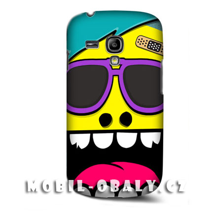 HEAD CASE pouzdro na mobil Samsung galaxy S3 mini šílený smajlík žlutá