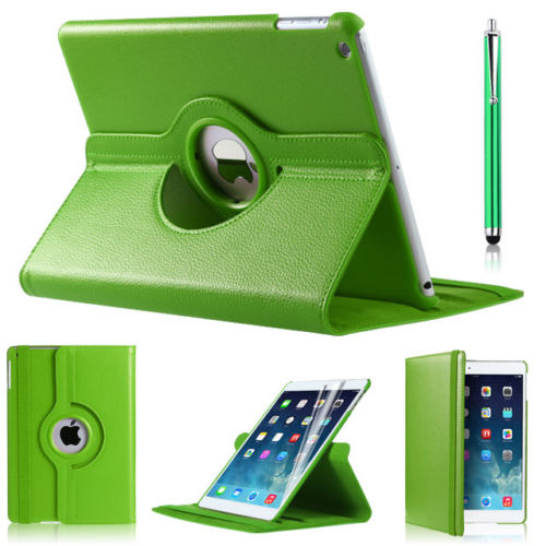 Pouzdro 360 DEGREE na tablet Apple iPad Air zelená barva + fólie zdarma
