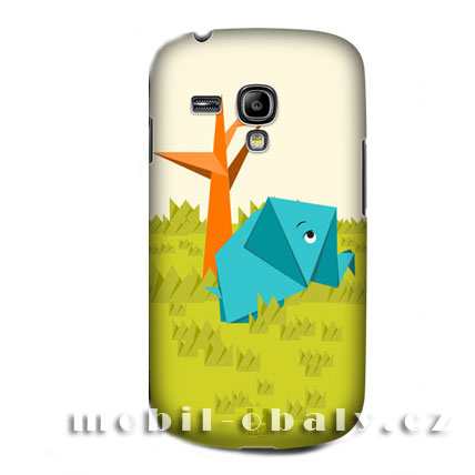 HEAD CASE pouzdro na mobil Samsung galaxy S3 mini origami vzor slon