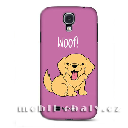 HEAD CASE pouzdro na mobil Samsung galaxy S4 Zvířátko Zlatý Retrívr fialová