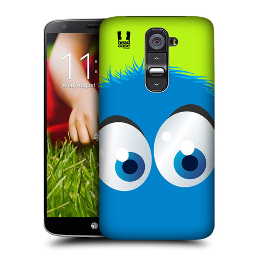 HEAD CASE pouzdro na mobil LG G2 motiv smajlík modrý