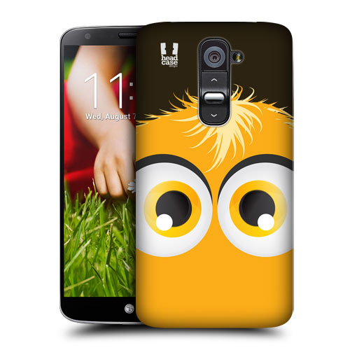HEAD CASE pouzdro na mobil LG G2 motiv smajlík žlutý