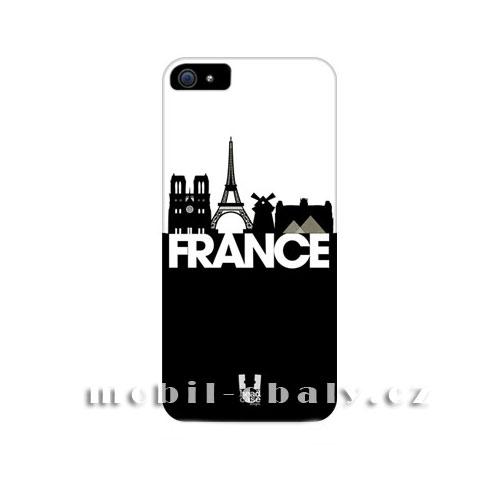 HEAD CASE Plastový obal na mobil Iphone 5/5S Francie