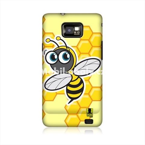 HEAD CASE obal na mobil Samsung Galaxy i9100 S2 Žlutý vzor včelka
