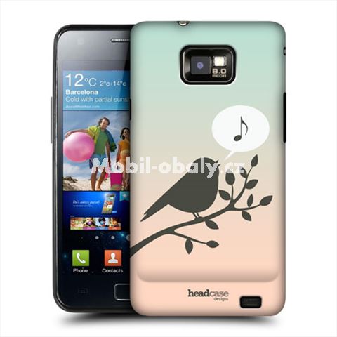 HEAD CASE obal na mobil Samsung Galaxy i9100 S2 ptáček zpěváček