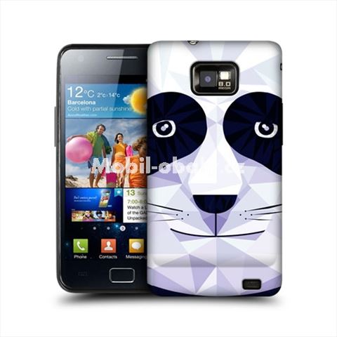 HEAD CASE obal na mobil Samsung Galaxy i9100 S2 Geometrické zvíře panda