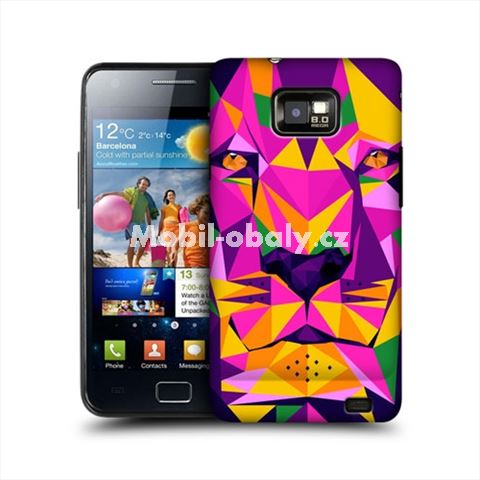 HEAD CASE obal na mobil Samsung Galaxy i9100 S2 Geometrické zvíře tygr barevný