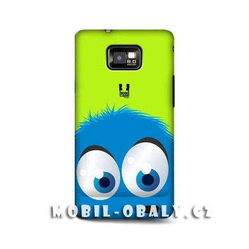 HEAD CASE obal na mobil Samsung Galaxy i9100 S2 motiv smajlík modrá barva