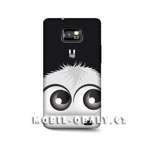 HEAD CASE obal na mobil Samsung Galaxy i9100 S2 Smajlík černá a bílá