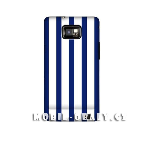 HEAD CASE obal na mobil Samsung Galaxy i9100 S2 Svislé modré pruhy