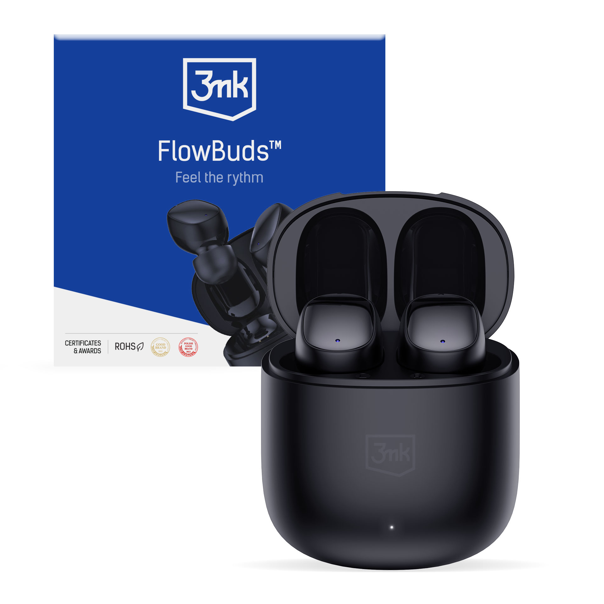 Bluetooth sluchátka FlowBuds 3mk černá barva
