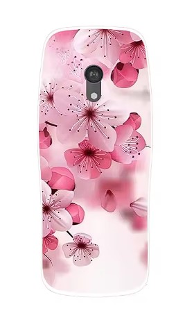 Silikonové pouzdro Nokia 3210 růžová květina