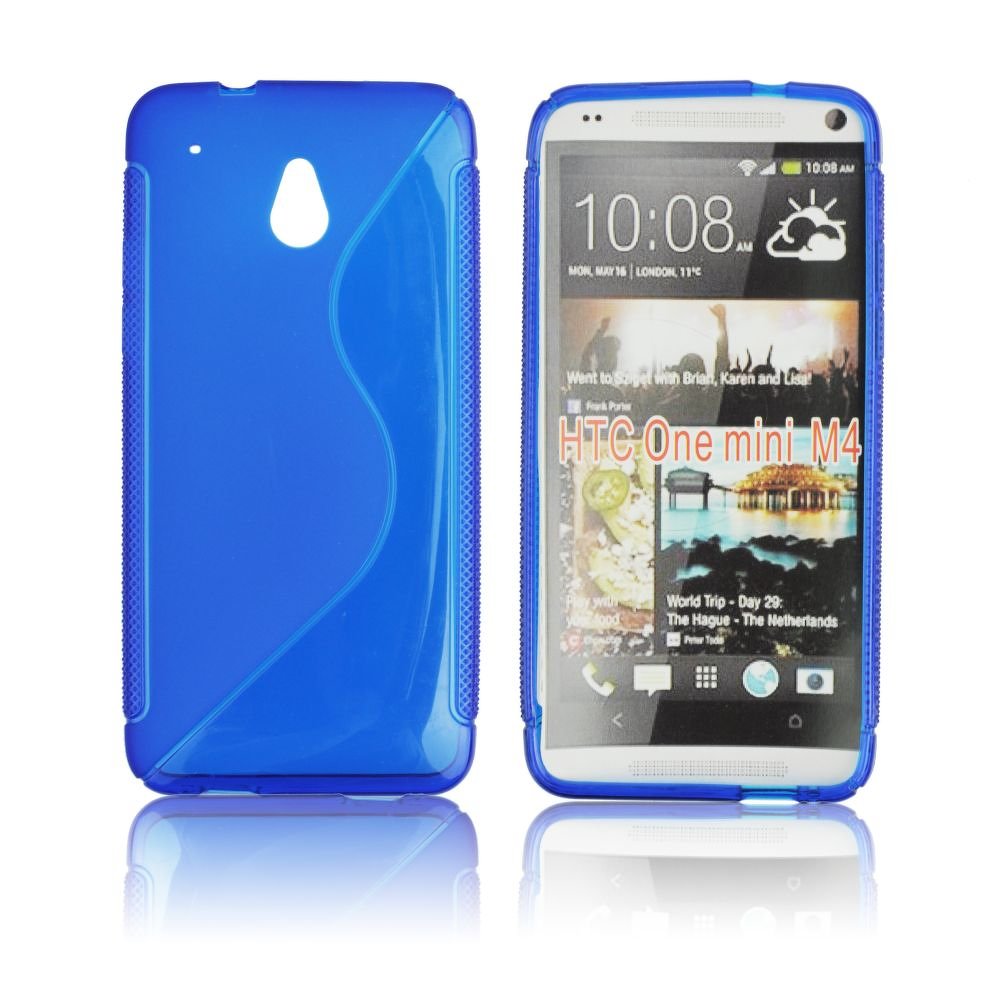 Obal na mobil HTC one MINI modrý silikon