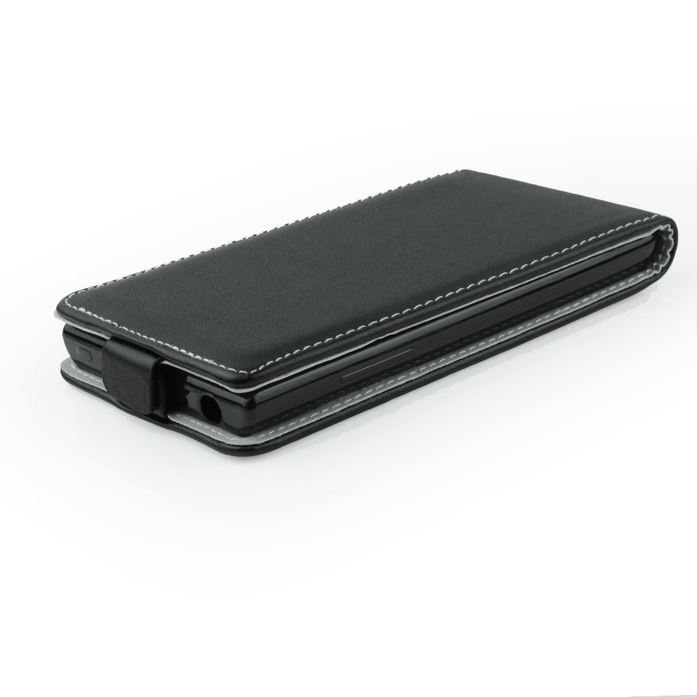 Luxusní Pouzdro na mobil HTC desire 300 kožený flip magnetický prošívaný vzor