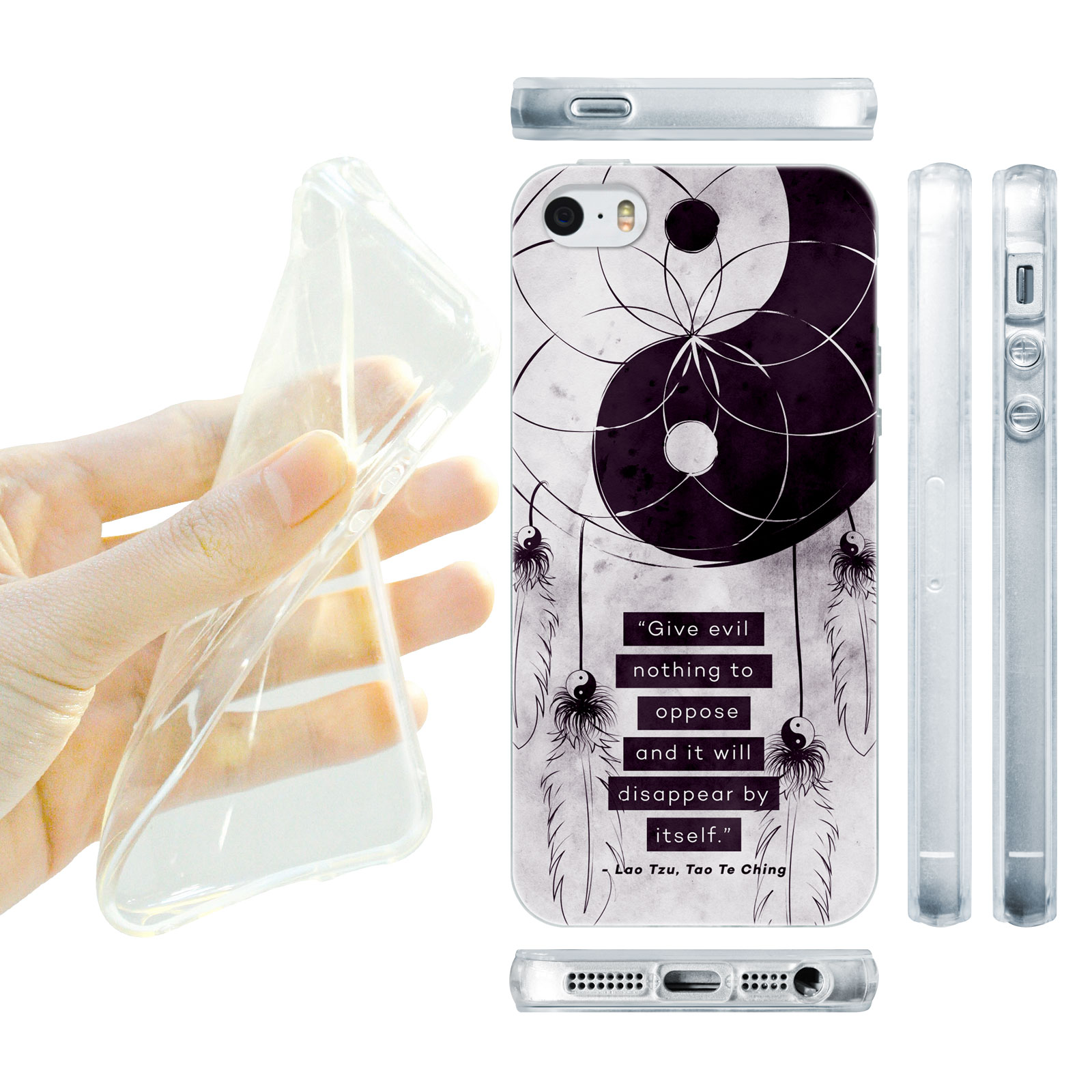 HEAD CASE silikonový obal na mobil Iphone 5/5S  Feng Shui Jing Jang  lapač snů