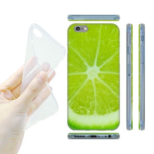HEAD CASE silikonový obal na mobil Iphone 6/6S foto ovoce limetka zelená