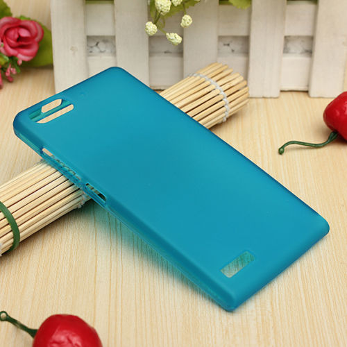 Silikonový obal na mobil Huawei Ascend G6 modrá barva silikon