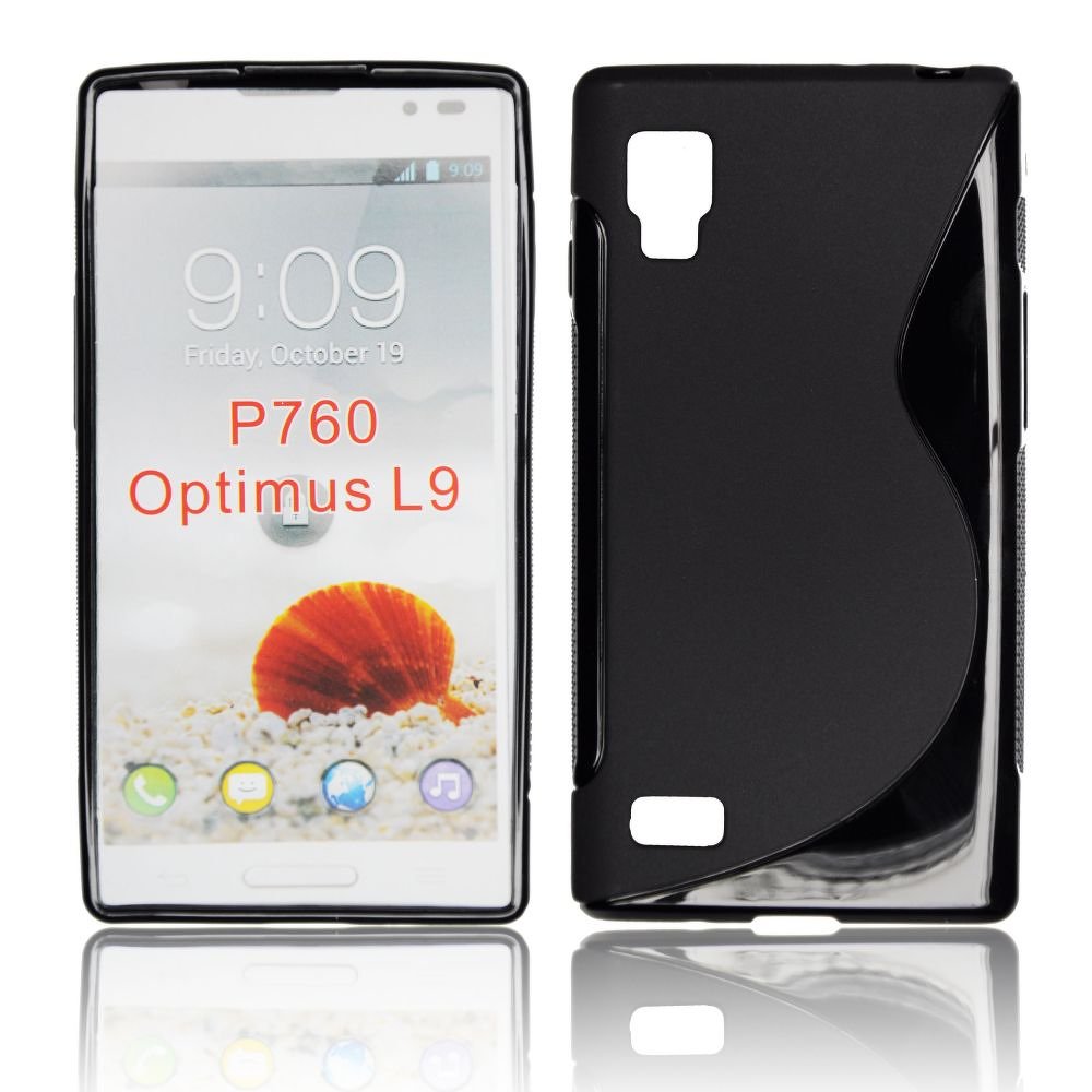 Pouzdro na mobil LG OPTIMUS L9 (P760) černá barva silikon