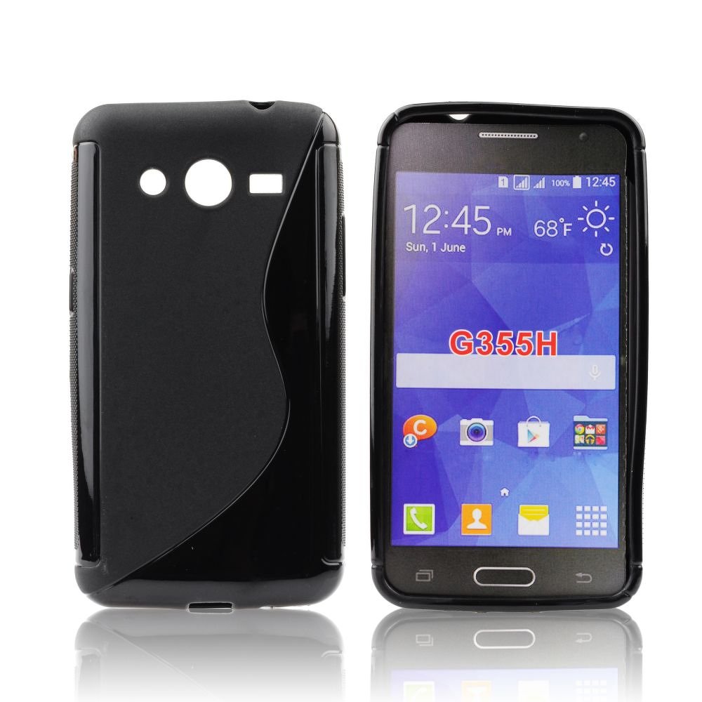 Obal S case na mobil Samsung Galaxy Core 2 (G355) černá barva silikon