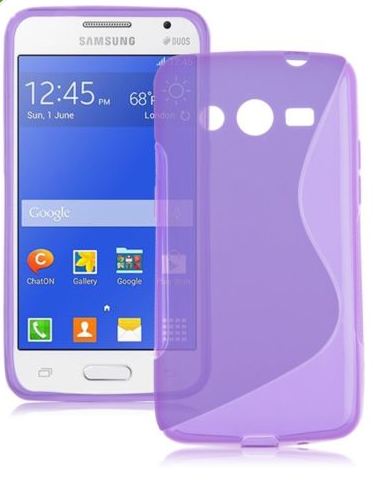 Obal S case na mobil Samsung Galaxy Core 2 (G355) fialová barva silikon