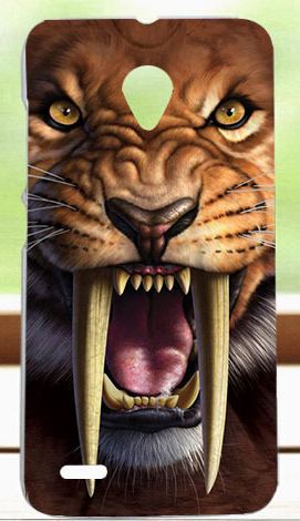Pouzdro, kryt, obal SES na mobil VODAFONE Smart Prime 6 zvíře tygr silikon