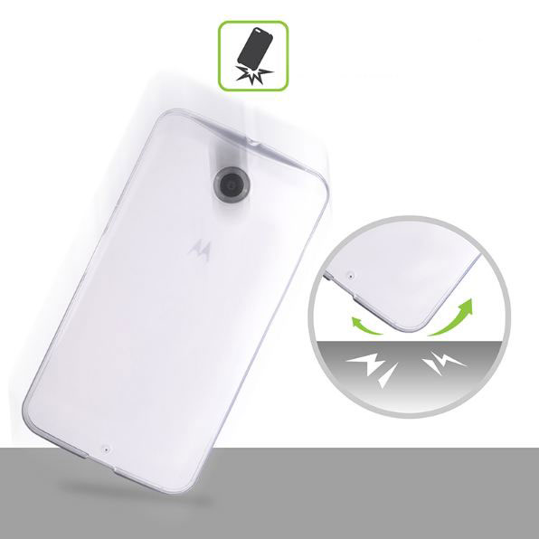 Silikonový obal na mobil Motorola Moto X (2nd Gen.) HEAD CASE čirý
