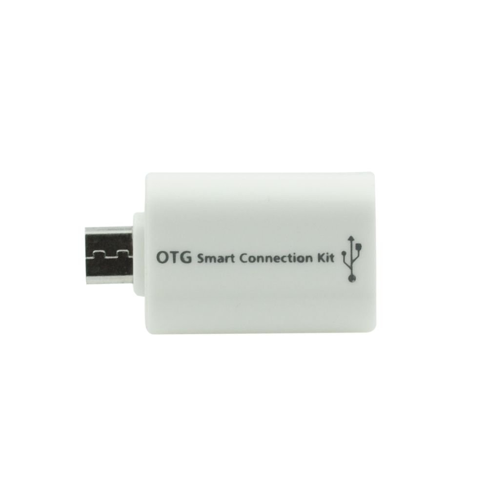 OTG adaptér micro USB/USB bílá barva