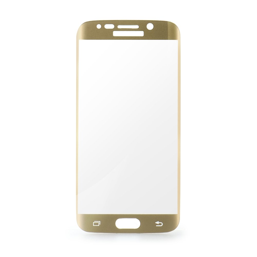 Full Face Tvrzené Sklo pro Samsung Galaxy S7 EDGE zlatá