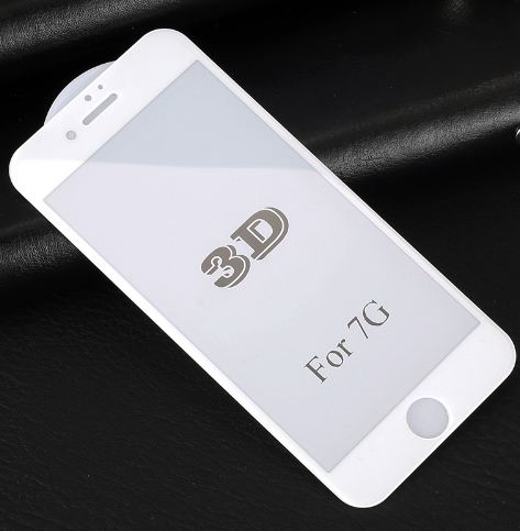 BLUE STAR 3D Tvrzené Sklo pro Apple Iphone 7/8 plné krycí sklo bílé okraje
