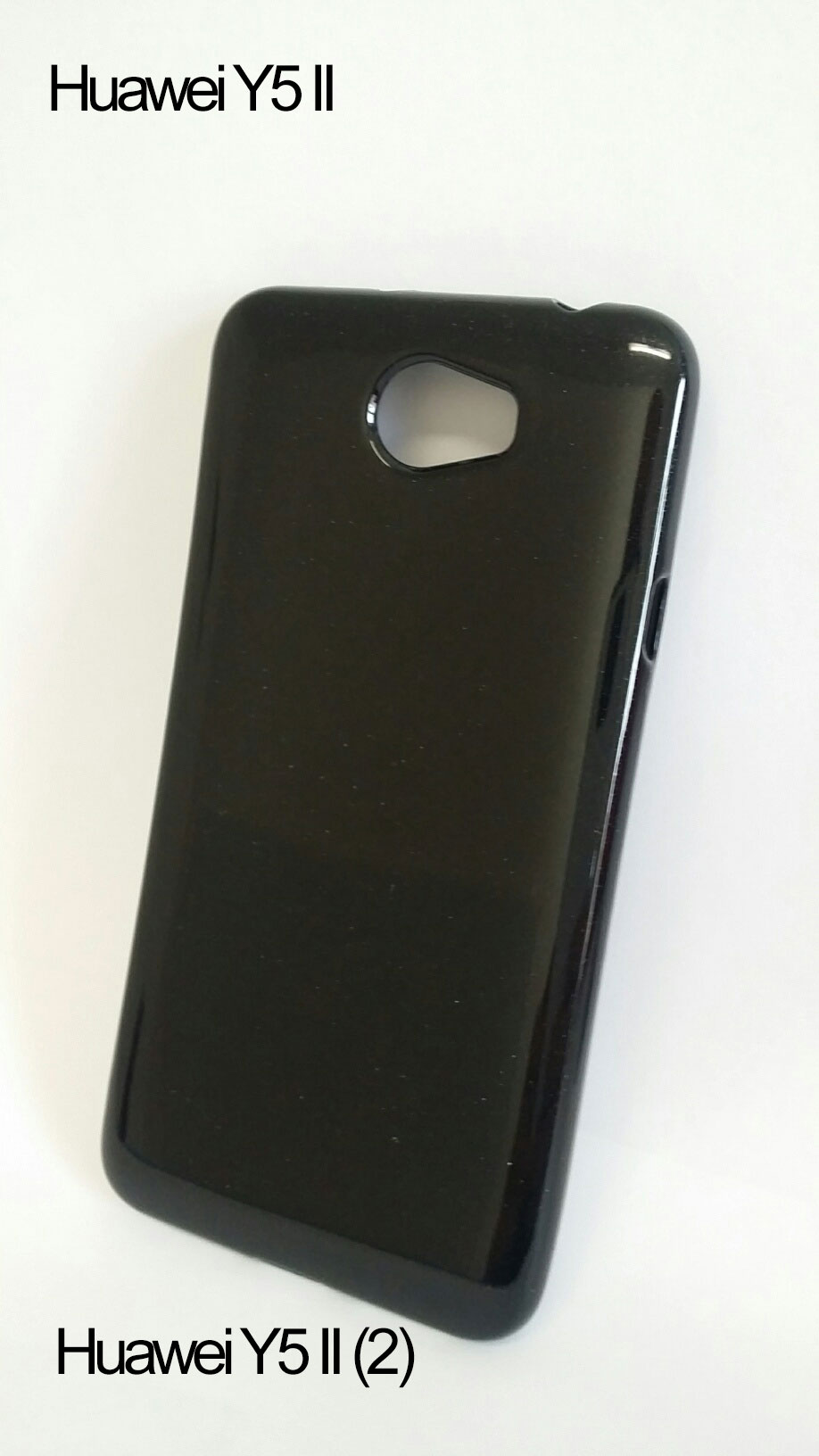 Silikonový obal pro mobil Huawei Y5 II / Y6 II Compact  černá barva