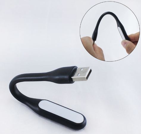 USB led lampička do notebooku černá barva