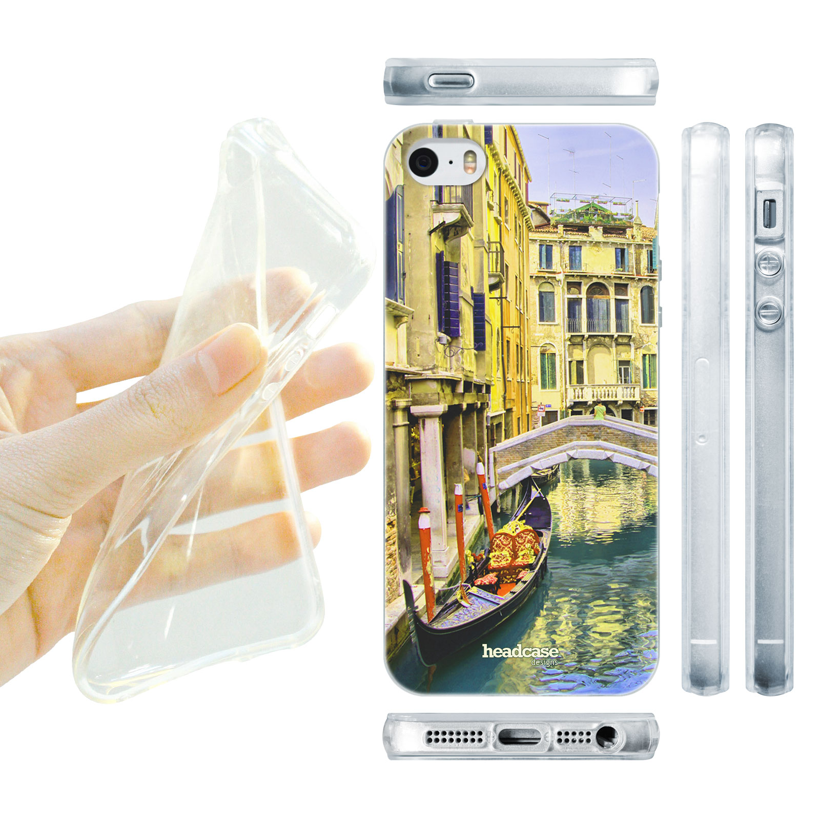 HEAD CASE silikonový obal na mobil Apple Iphone 5/5S nejkrásnější místa Benátky
