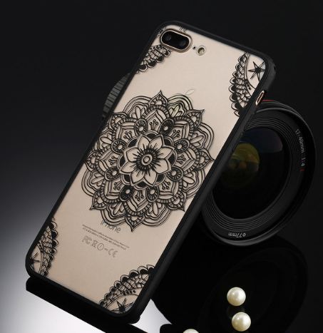 Obal, kryt Apple Iphone 6/6s mandala krajka černá