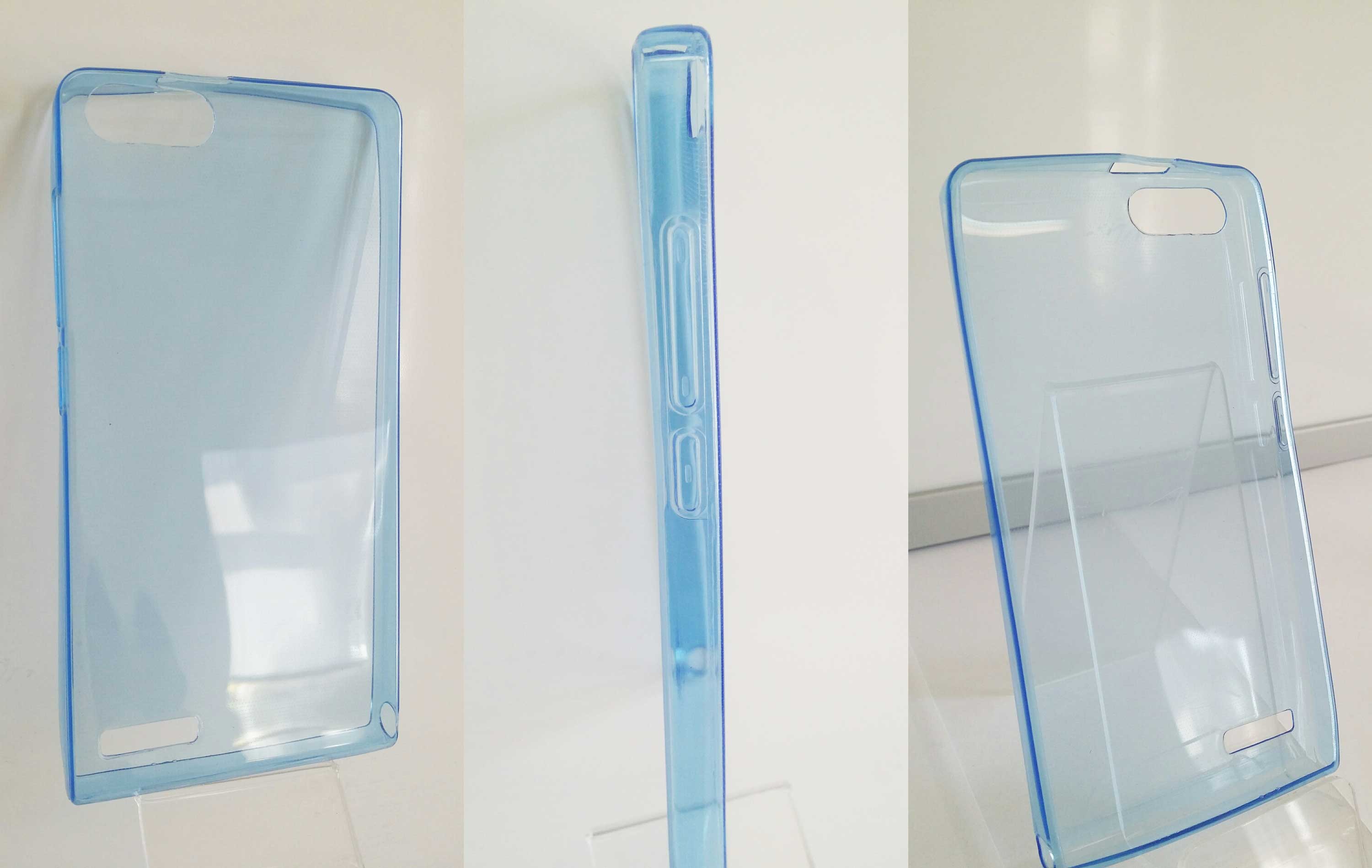Silikonový obal ULTRA THIN na mobil Huawei Ascend G6 modrá barva silikon tenké