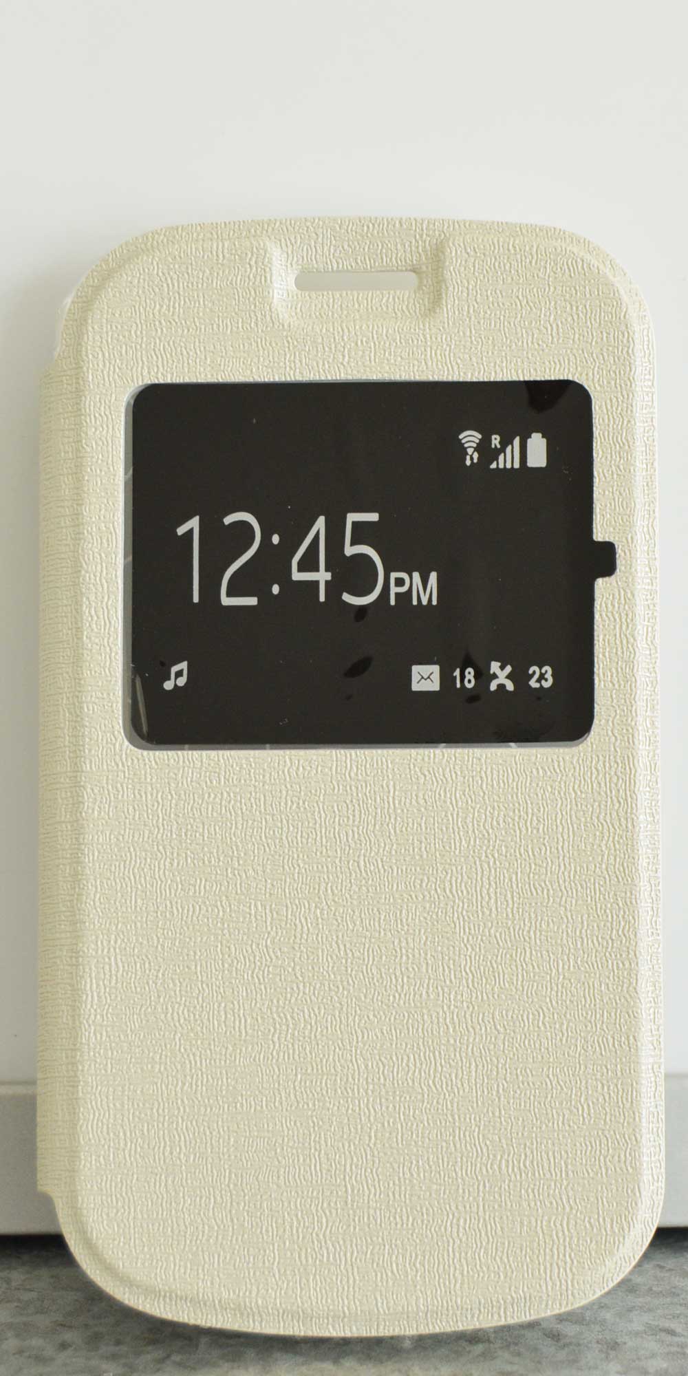 Flipové pouzdro na mobil Samsung Galaxy TREND / S DUOS béžová