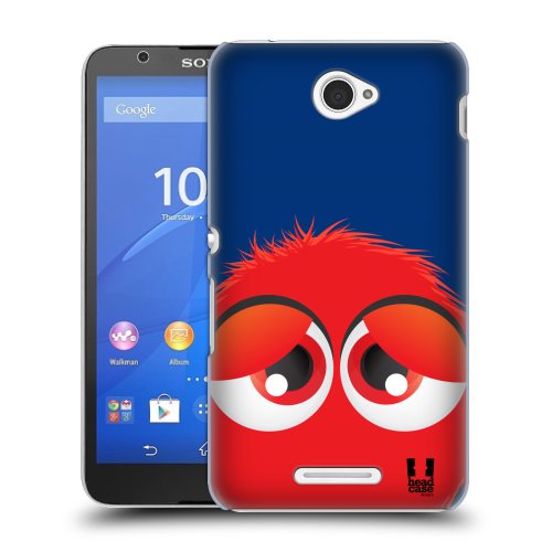 HEAD CASE obal na mobil Sony XPERIA E4 motiv červený smajlík