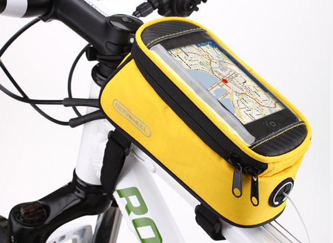 Držák/Brašna  Roswheel pro mobil i jiná elektronická zařízení žlutá barva