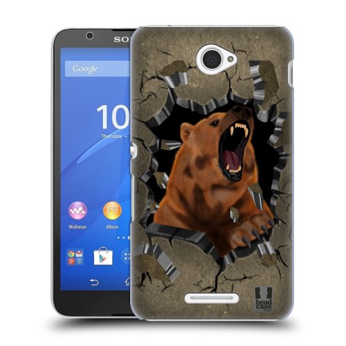 HEAD CASE obal na mobil Sony XPERIA E4 motiv divoká příroda medvěd