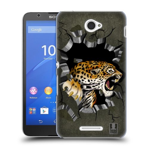 HEAD CASE obal na mobil Sony XPERIA E4 motiv divoká příroda leopard