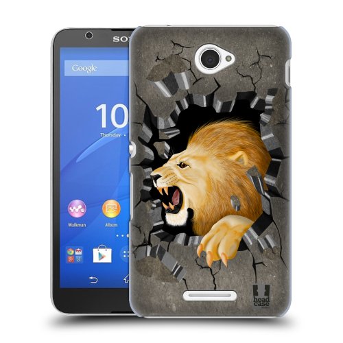 HEAD CASE obal na mobil Sony XPERIA E4 motiv divoká příroda lev