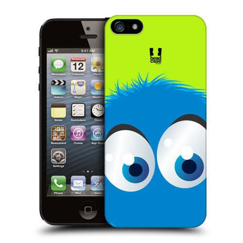 HEAD CASE plastový obal na mobil Iphone 5/5S motiv smajlík modrý