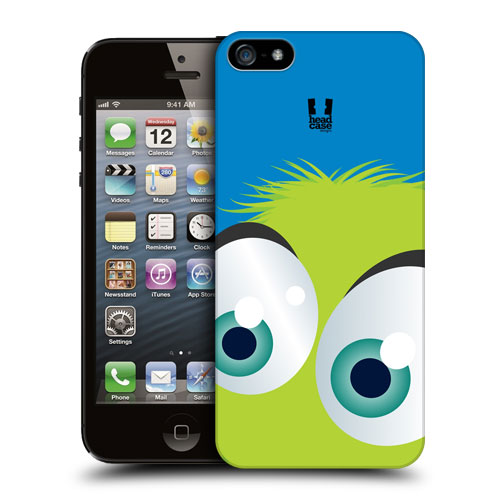 HEAD CASE plastový obal na mobil Iphone 5/5S motiv smajlík zelený