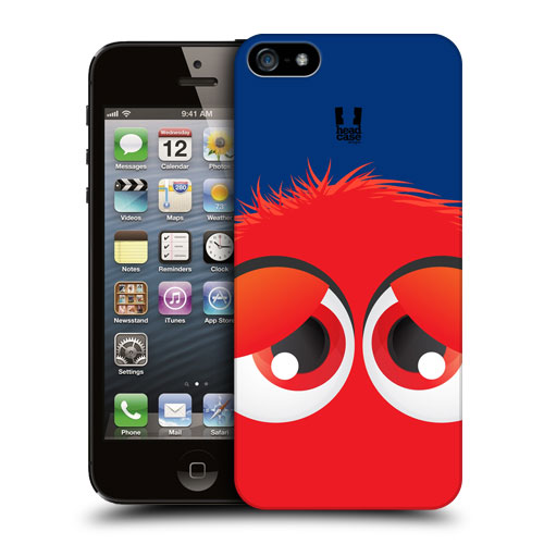 HEAD CASE plastový obal na mobil Iphone 5/5S motiv smajlík červený